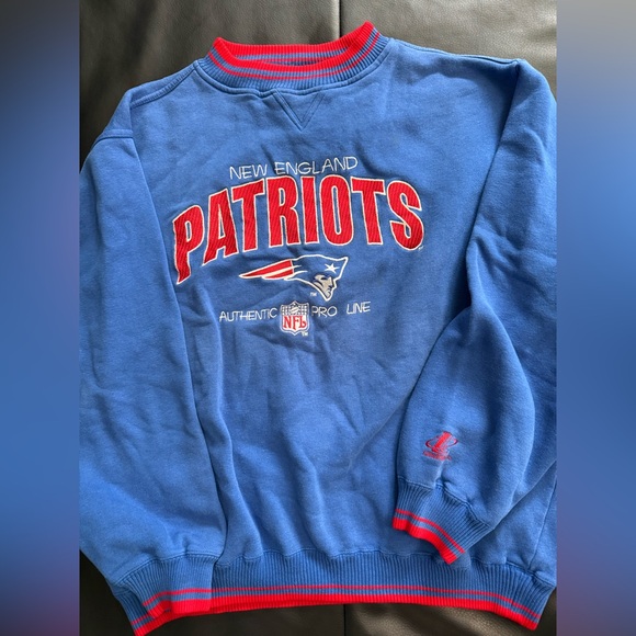 Vintage New England Patriots NFL Logo Athletic Crewneck Sweatshirt Size XL - Picture 4 of 7